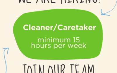 We are Hiring – Cleaner/Caretake Role (15 Hrs a week)