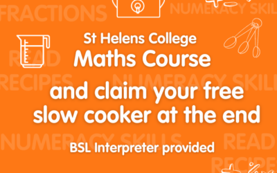 Enrol on Maths Course with St Helens College and claim your free Slow Cooker at the end