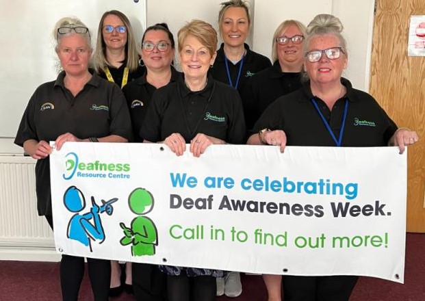 Deafness Resource Centre - Team supporting Deaf Awareness Week 2024