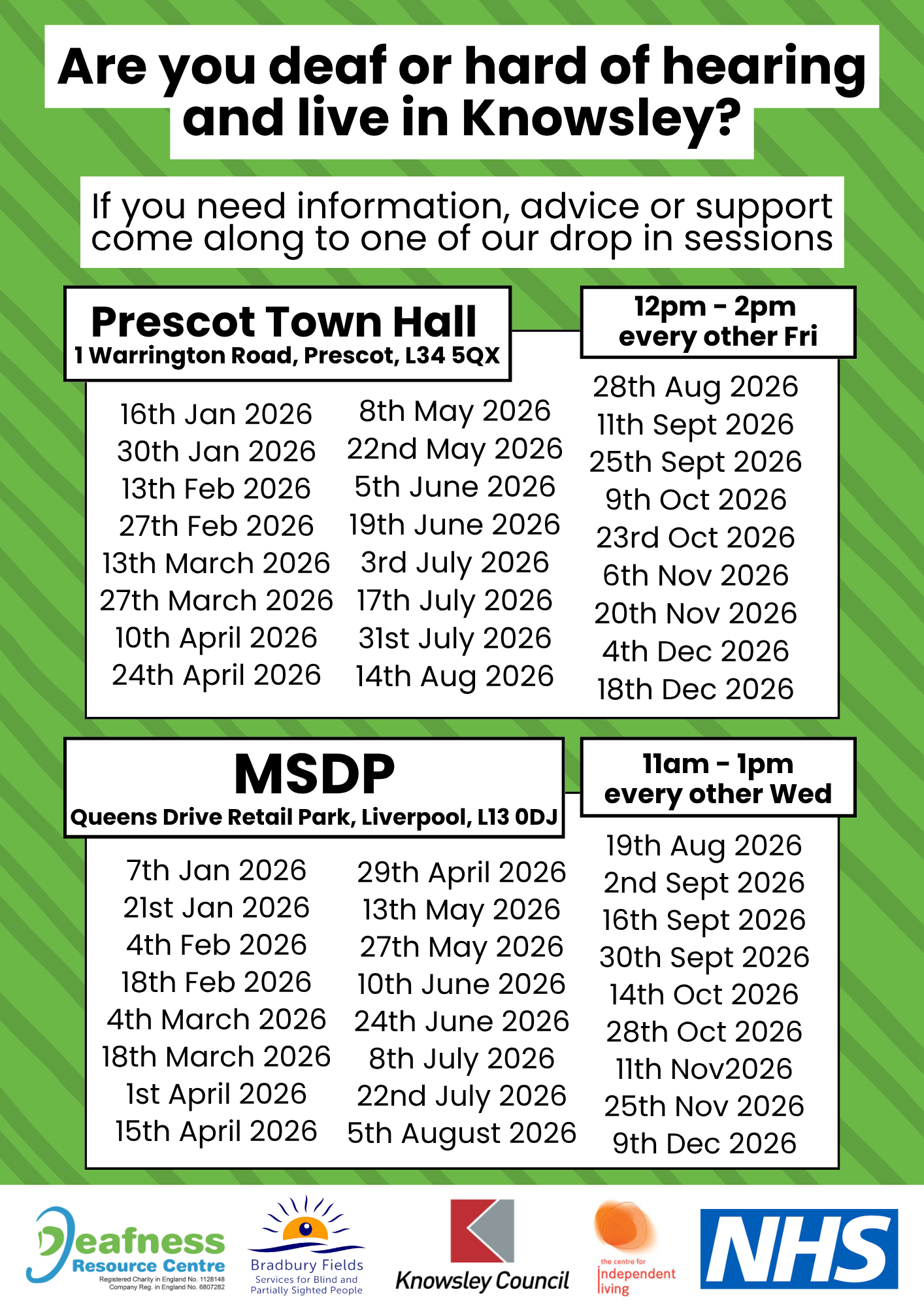 Knowsley Drop In 2026
